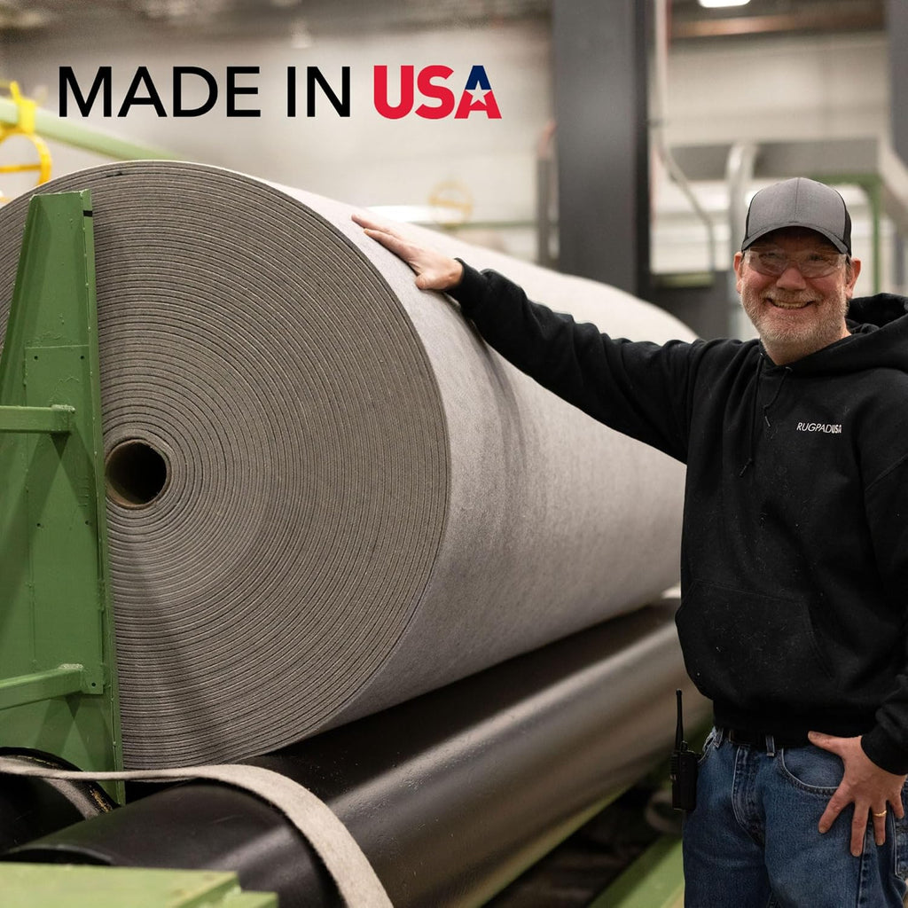 RUGPADUSA - Eco-Plush - 8'x10' - 1/4" Thick - 100% Felt - Premium Cushioned Rug Pad - Available in