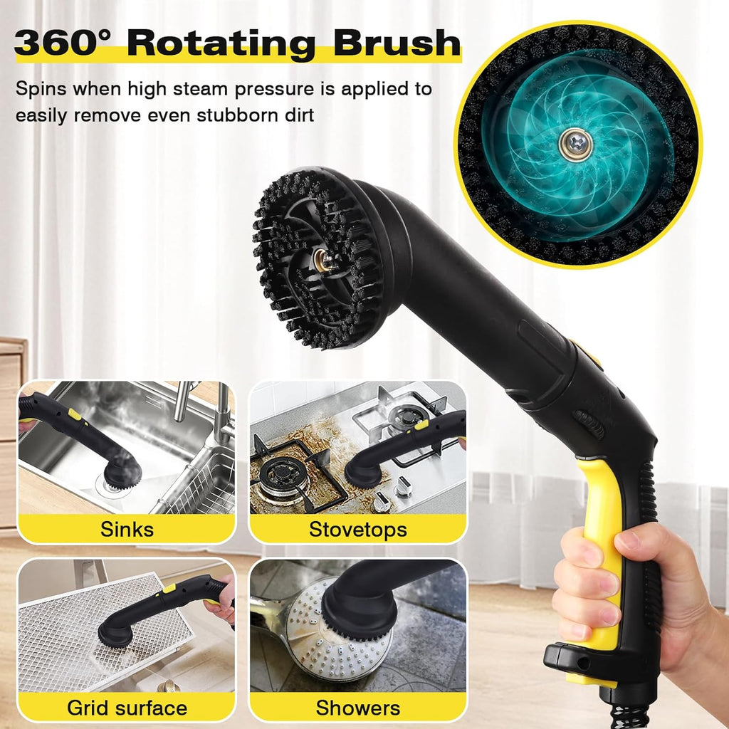 TVD Steam Cleaner, Heavy Duty Canister Steamer with 26 Accessories, Steam Mop with 5M Extra-Long