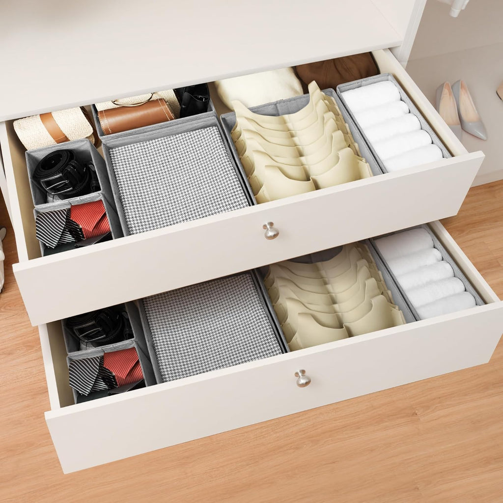 Cupic Cupid Drawer Organizer, Dresser Organizers, Foldabe Drawer Organizer Clothes, Closet