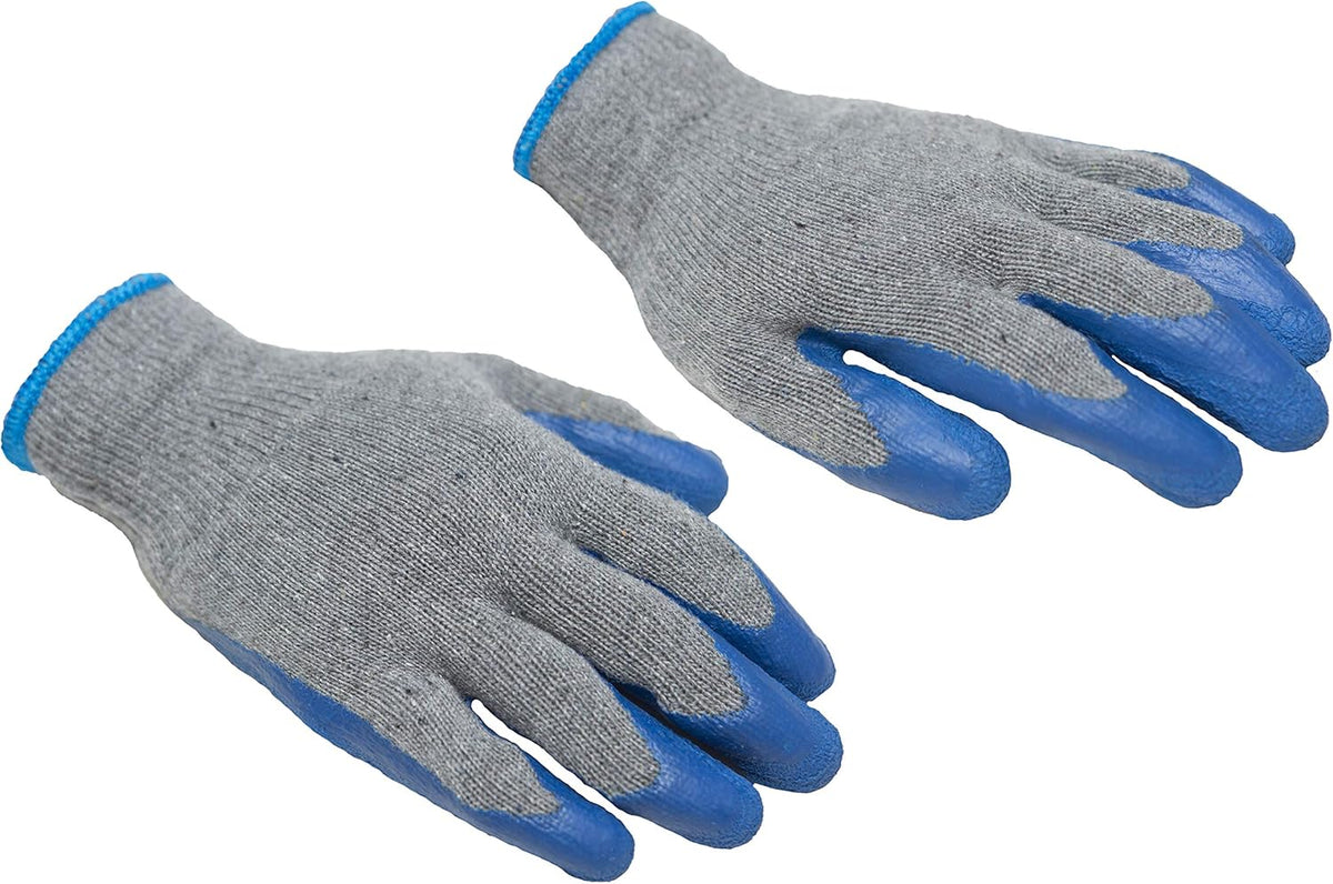 G & F Products 12 Pairs Medium Rubber Latex Double Coated Work Gloves for Construction, gardening