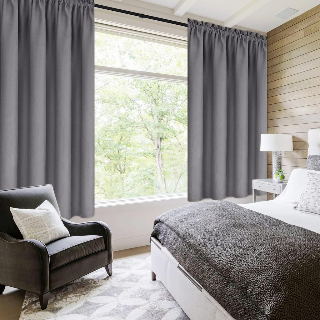DWCN Blackout Curtains for Living Room Thermal Insulated, Energy Saving & Noise Reducing Bedroom