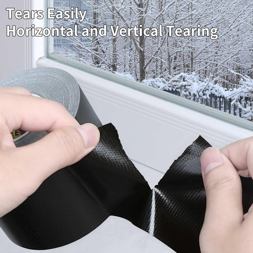 Cloth Duct Window Seal Strip Tape for Winter, 1.89in x 33FT, Weather Stripping Sealing Insulation