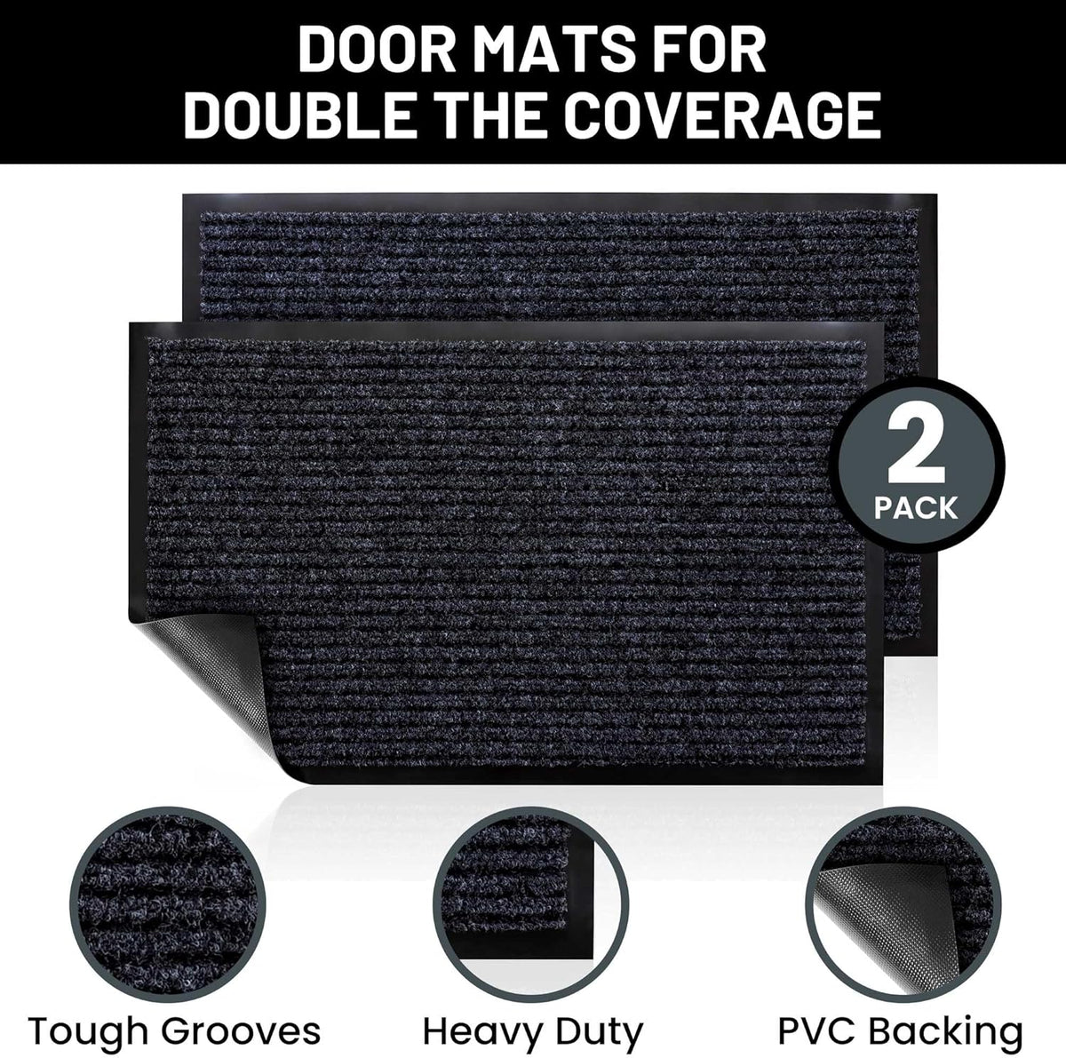 Sierra Concepts Front Door Mat Welcome Floor Mats - Entryway Indoor Outdoor Entrance Doormat