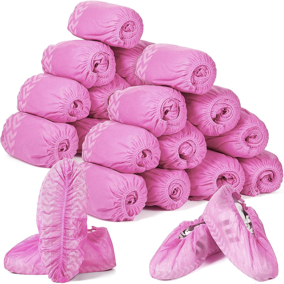 Zhanmai 300 Pack Disposable Shoe Covers Non Slip Disposable Large Foot Booties Shoe Covers for