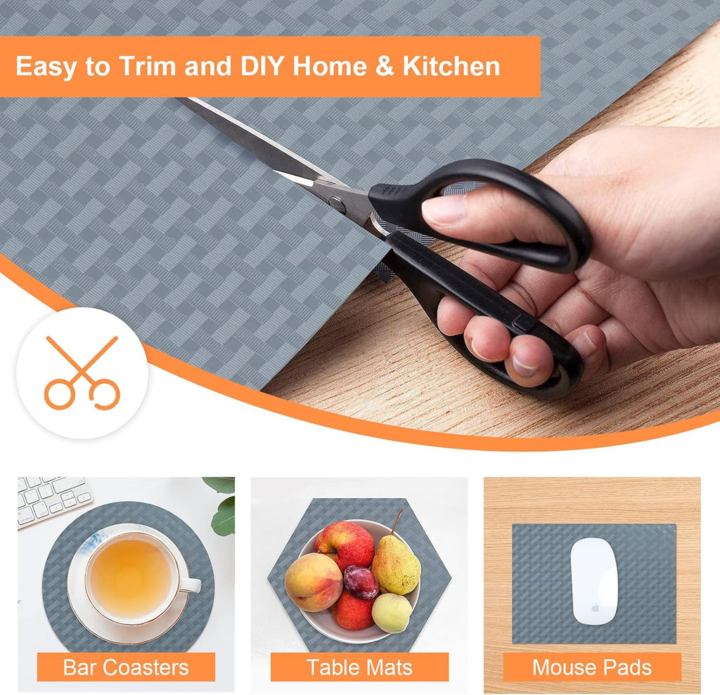 Shelf Liners for Kitchen Cabinets Refrigerator Liners Waterproof & Oil-Proof Kitchen Cupboard Liner