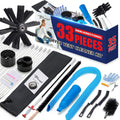 Dryer Vent Cleaner Kit, Bluesea 33-Piece Omnidirectional Dryer Cleaning Kit Include 35 Feet Dryer