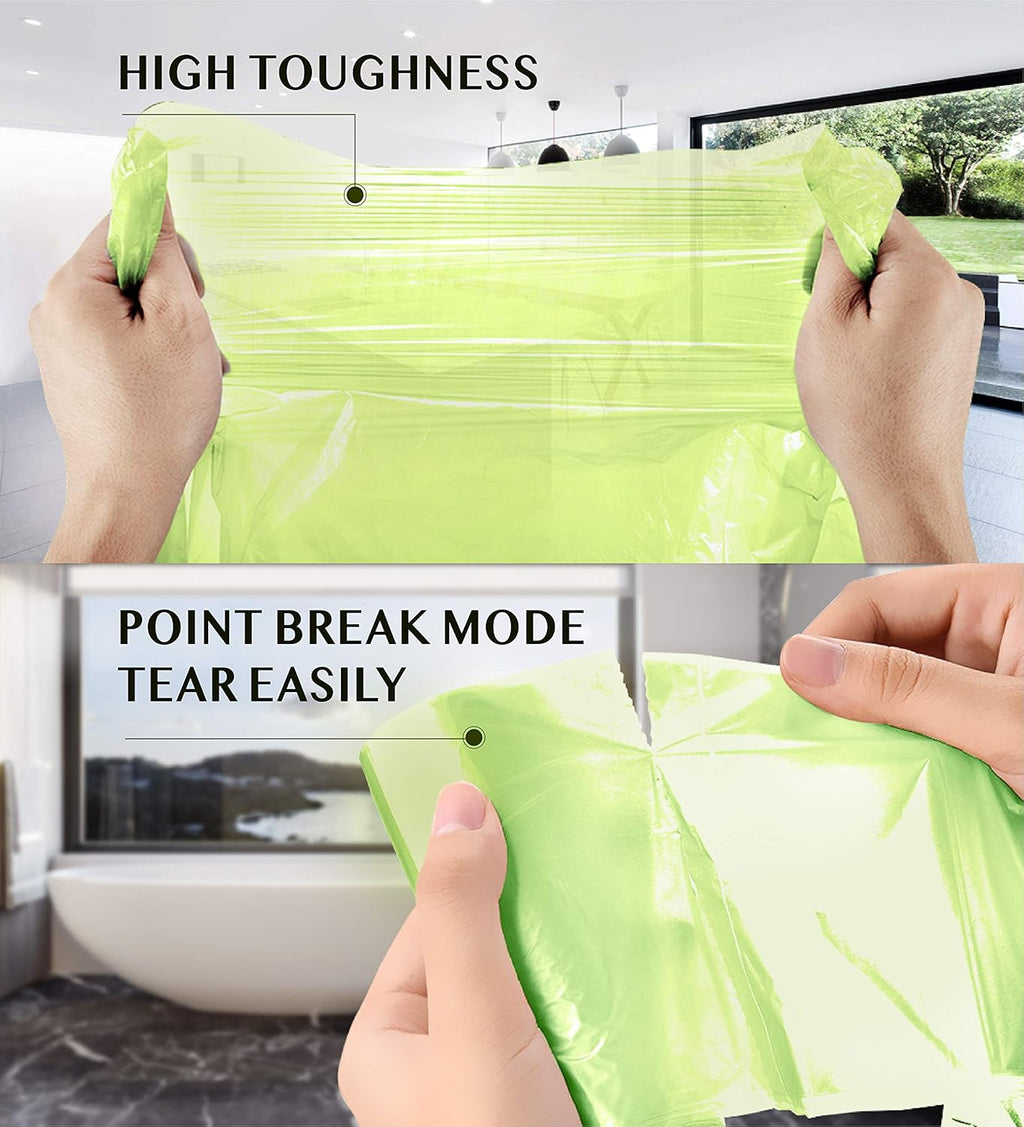 Compostable Trash Bags - FORID 8 Gallon Garbage Bags 150 Count Trash Can Liners 30 Liter Unscented