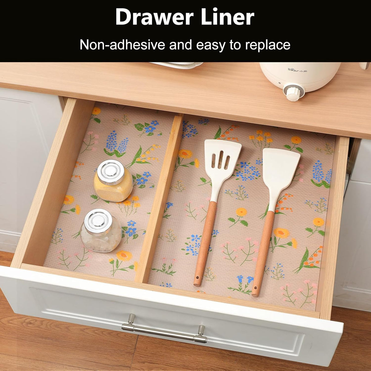 INNOLITES INNOLITES Non-Slip Shelf Liner – Cabinet & Drawer Liner Non-Adhesive – Waterproof