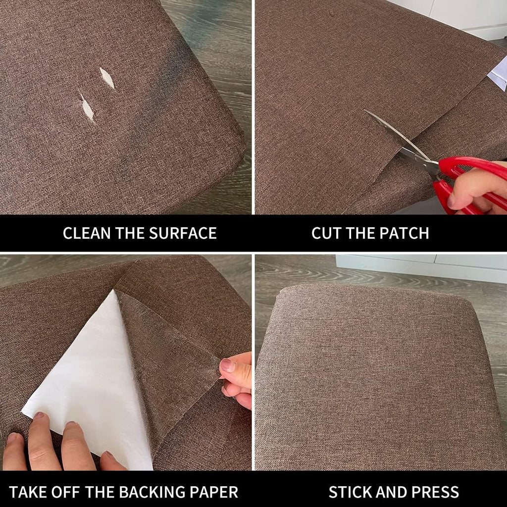 Fabric Repair Patches, 17X79 Inch Linen Repair Tape Self-Adhesive Fabric Patches Durable, DIY Large