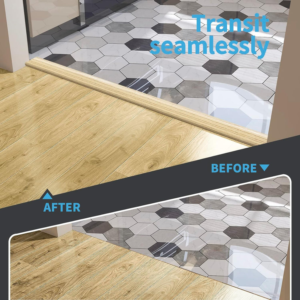 Art3d Self Adhesive Vinyl Transition Strip, Laminate & Tile Floor Divider, Carpet Threshold - 10