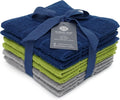 100% Cotton Terry Dish Cloth & Dish Towel, 6 Pack, Super Soft and Absorbent Kitchen Towels, Perfect