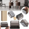 24PCS Rectangular Chair Leg Floor Protectors, Furniture Sliders, Non-Slip Felt Furniture Pads for