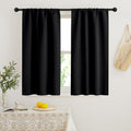 RYB HOME Curtains for Bedroom 63 inches Long, Blackout Thermal Insulating Window Treatment Drapes