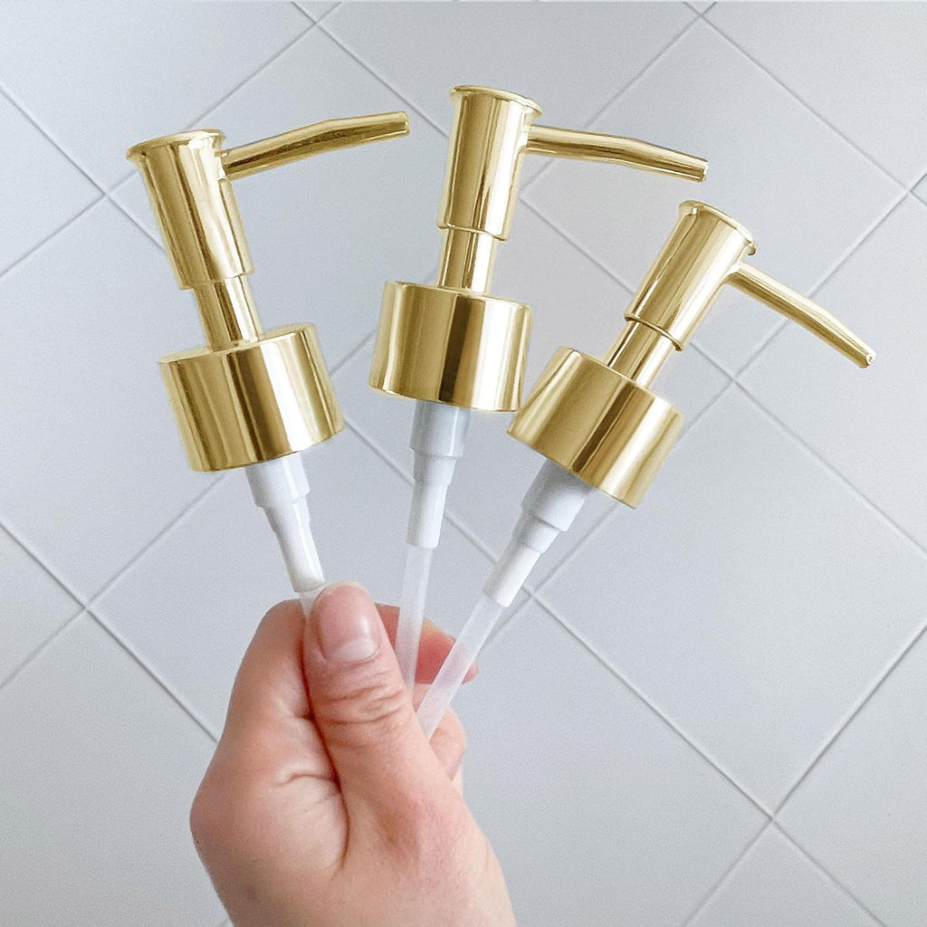 Soap Dispenser Pump Head Replacement 3 Pack, 28/400 Threads Standard Size, for Bathroom and Kitchen