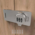 Keyless Combination Lock – 3-Digit Combination Lock for Cabinet Doors – Twist Knob Hasp Latch Lock