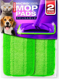 VanDuck Reusable Mop Pads Compatible with Swiffer WetJet (2 Pack) - Microfiber Mop Refill for Wet