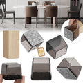 24PCS Square Chair Leg Floor Protectors, Furniture Sliders, Chair Leg Protectors for Hardwood