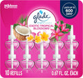 Glade PlugIns Refills Air Freshener, Scented and Essential Oils for Home and Bathroom, Exotic