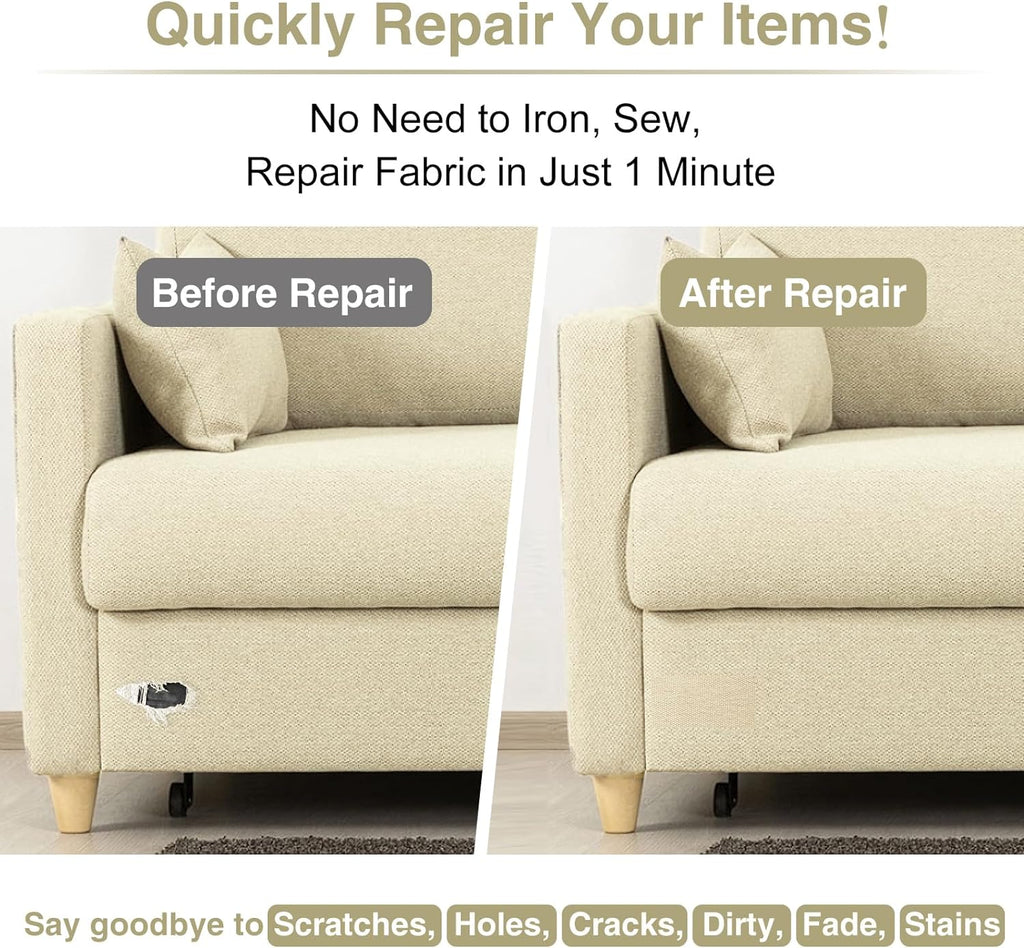 Canvas Repair Tape 4×70 Inch Waterproof Self-Adhesive Fabric Repair Patch for Repairing Boat