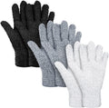 Patelai 3 Pairs Microfiber Plant Dusting Gloves Leaf Cleaning Gloves for Indoor Plants, Blinds