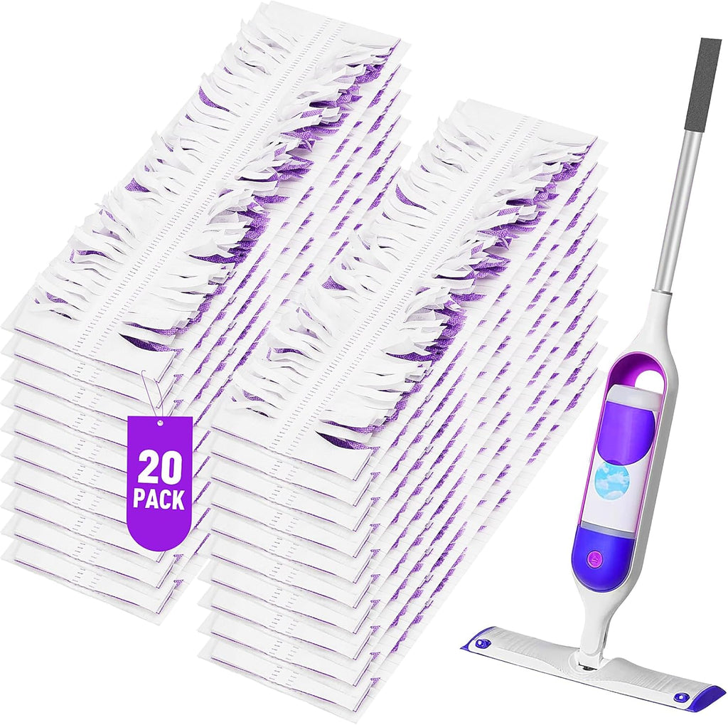20 Pack Swiffer Power Mop Pads – Disposable Refill Wet Mop Pads for Swiffer Power Mop, Quick and