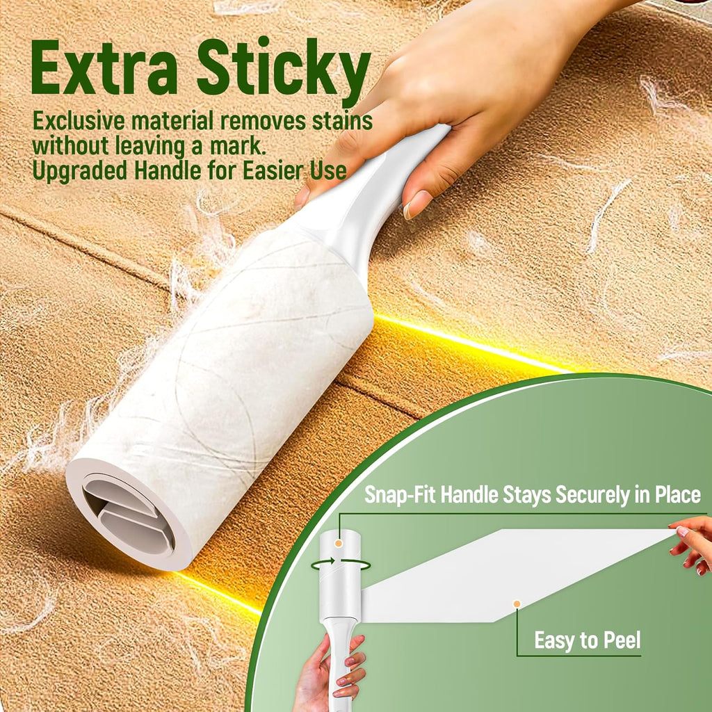 Lint Roller Refills Only, 600 Sheets Lint Rollers with Tough Paper, Ideal for Dog and Cat Hair