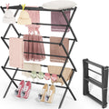 APEXCHASER Clothes Drying Rack, 3-Tier Laundry Drying Rack for Clothes, Expandable Metal Clothing