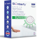 Waterproof Mattress Protector by Slumberfy | Hypoallergenic Bamboo Mattress Protector | Natural +