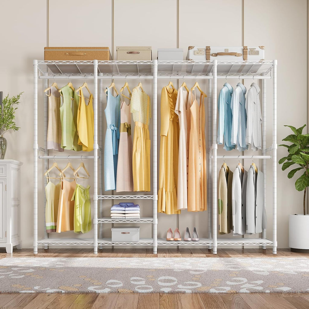 VIPEK V40 Wire Garment Rack Heavy Duty Clothes Racks for Hanging Clothes, Multi-Functional Bedroom