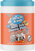 MiracleWipes for Heavy Duty Cleaning (90 Count) - All Purpose Cleaner, Kitchens, Bathrooms