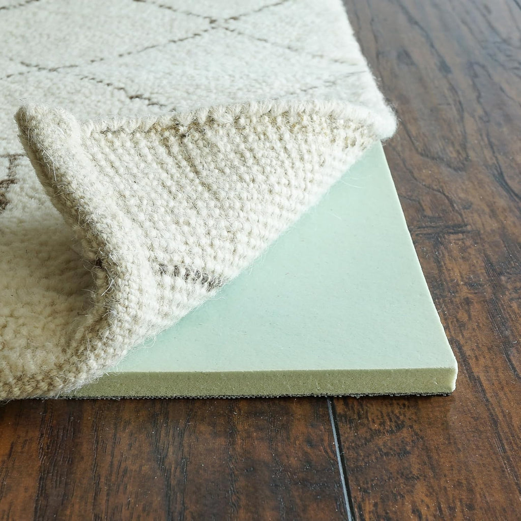 RUGPADUSA - Cloud Comfort Memory Foam - 8'x10' - 7/16" Thick - Luxurious Cushioned Rug Pad - Water