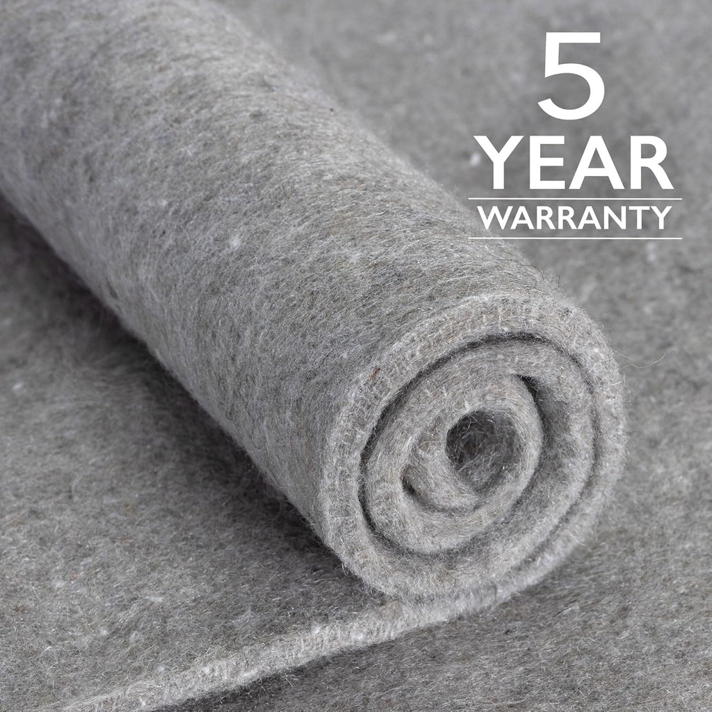 RUGPADUSA - Eco-Plush - 9'x13' - 3/8" Thick - 100% Felt - Extra Cushioned Rug Pad - Available in 3