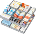 DIMJ Drawer Organizer Clothes - 16 Pack Baby Dresser Organizer for Nursery, Foldable Drawer