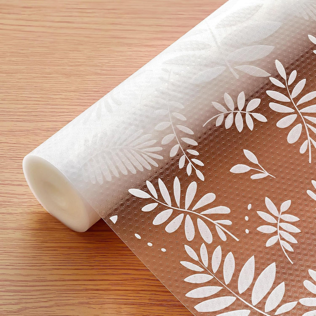 Cooyes Shelf Paper for Kitchen Cabinets Non Adhesive, Waterproof & Oil-Proof Kitchen Drawer Liner