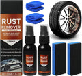 2 Pack Rust Remover Spray for Metal - 2025 Upgrade Heavy Duty Metal Cleaner for Vehicles, Tools