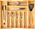 Umilife Large Expandable Kitchen Silverware Utensils Drawer Organizer, 2.5" Extra High Adjustable