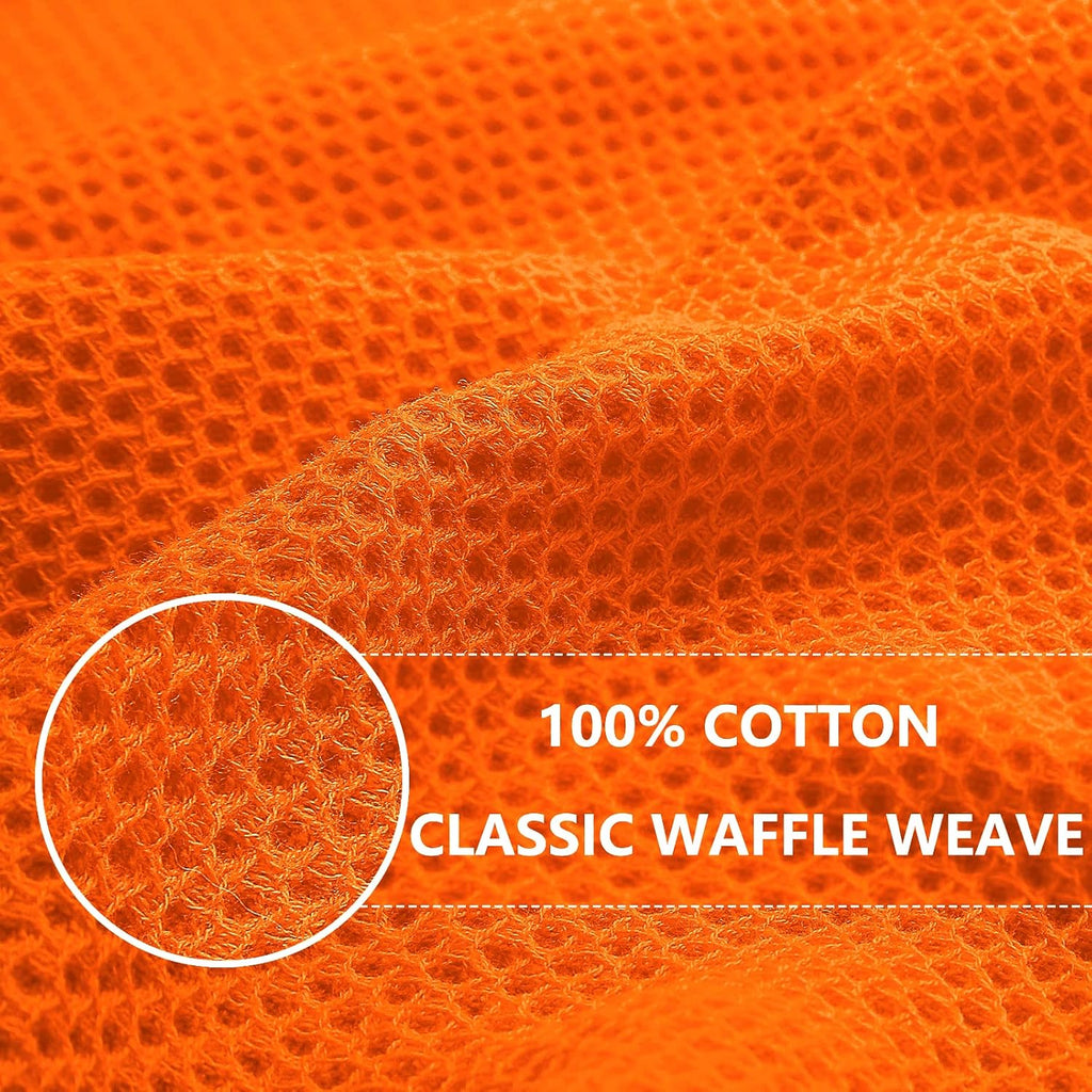 Homaxy 100% Cotton Waffle Weave Kitchen Dish Cloths, Ultra Soft Absorbent Quick Drying Dish Towels