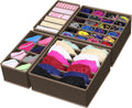 Simple Houseware 4-Pack Drawer Organizer Set - Closet Dividers for Underwear, Socks, Bras, Scarves