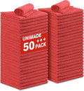 Shop Towels Rags, 50 Pack Reusable Shop Rags Bulk Microfiber Cleaning Cloth Lint Free Cleaning