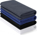 Homaxy 100% Cotton Waffle Weave Kitchen Towels - 4 Pack Soft and Absorbent Dish Towels - 16 x 26
