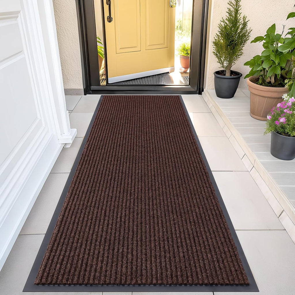 OLANLY Front Door Mat Indoor Outdoor Entrance, Waterproof Heavy Duty Doormat, Fade Resistant, Low