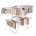 SONGMICS Clothes Drying Rack, Foldable 2-Level Laundry Drying Rack, Free-Standing Laundry Airer