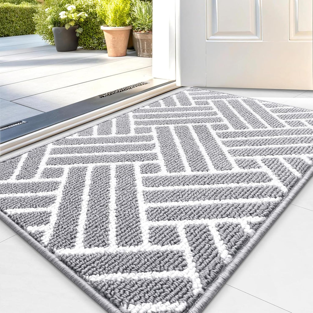 OLANLY Indoor Door Mat, 32x20 Inch, Dirt Resistant and Absorbent, Non-Slip Rubber Backing Floor