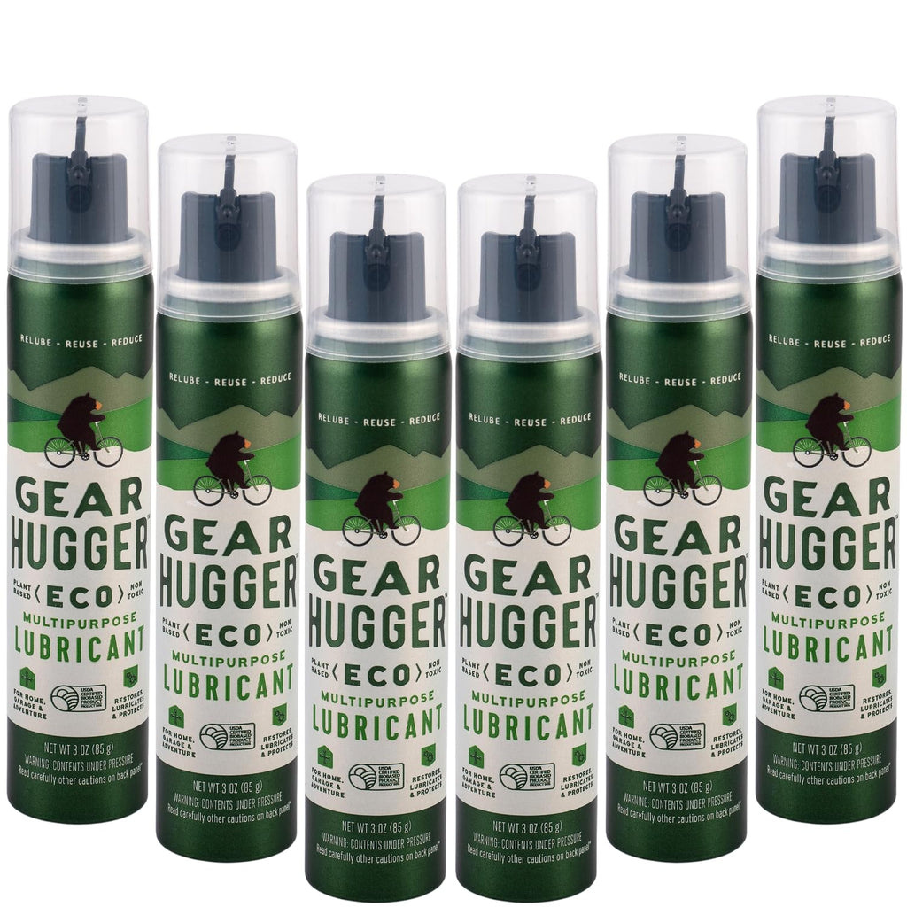 Gear Hugger Multipurpose Lubricant - Eco-Friendly (3 oz, Pack of 6), Rust Remover - Garage Door