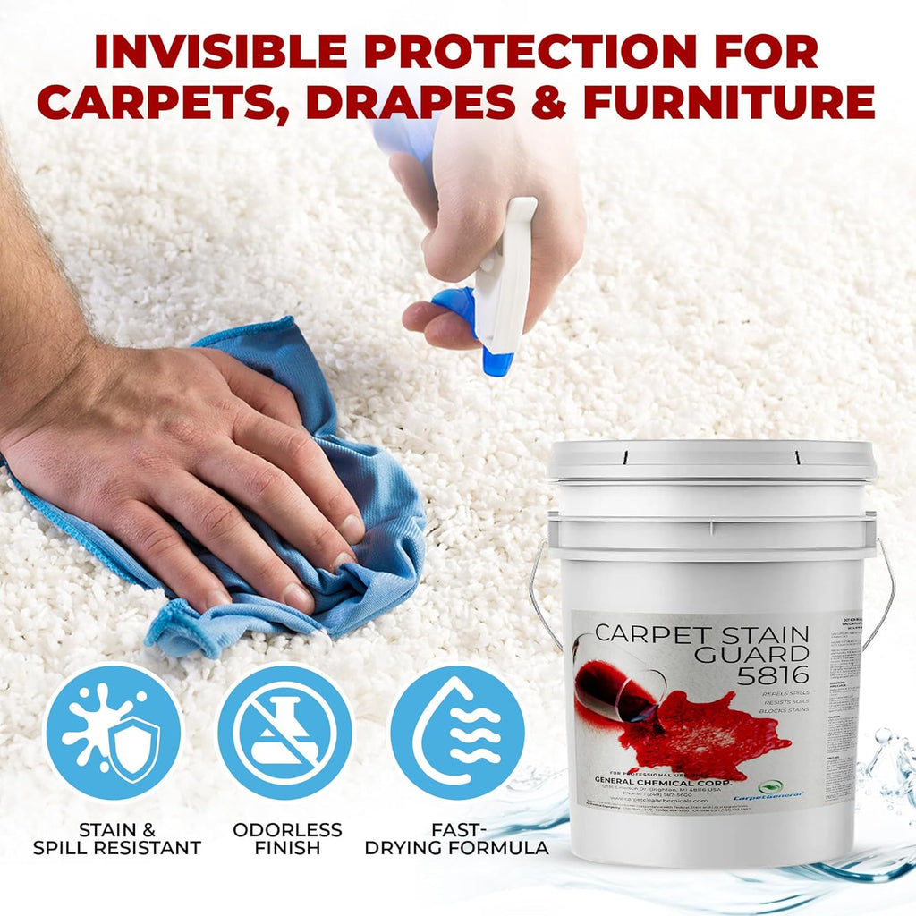 General Chemical Stain Shield Spray - Safe Fabric Protector Spritz and Stain Guard 5816 for