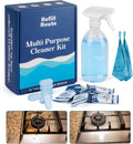 All Purpose Cleaning Tablet Kit with Reusable Glass Spray Bottle - Multipurpose Cleaner Spray
