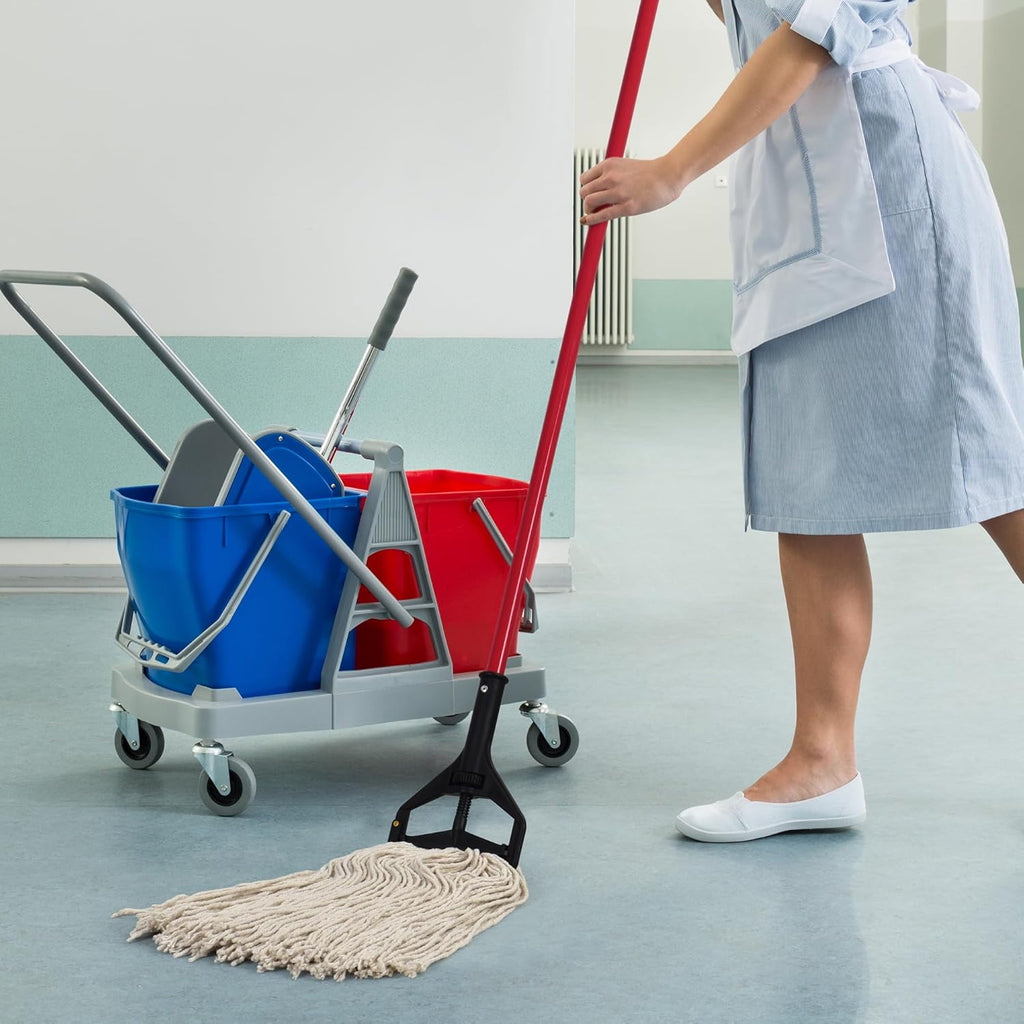 Matthew Cleaning 16oz 6Pack Cotton Floor Mop,Cotton Looped-Open String Heavy Duty String Refills