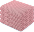 Homaxy 100% Cotton Waffle Weave Kitchen Dish Towels, Ultra Soft Absorbent Quick Drying Cleaning