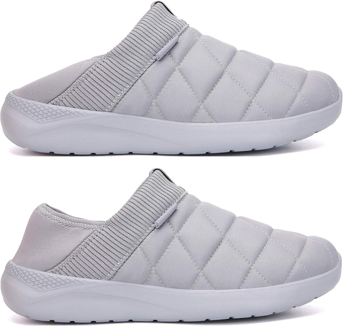 KUBUA Slippers for Men and Womens Indoor House Shoes Plush Slip on Outdoor Garden Loafers