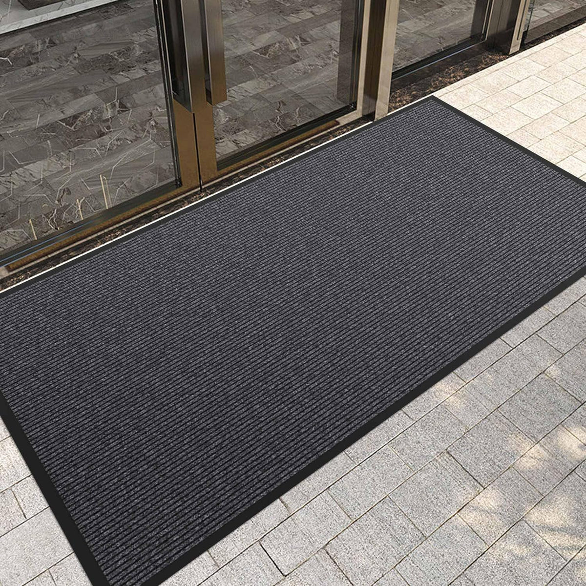 Front Door Mat, 60" x 36" Heavy Duty Indoor Outdoor Doormat, Non-Slip Welcome Mats for Entryway